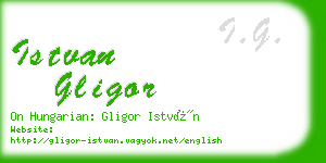 istvan gligor business card